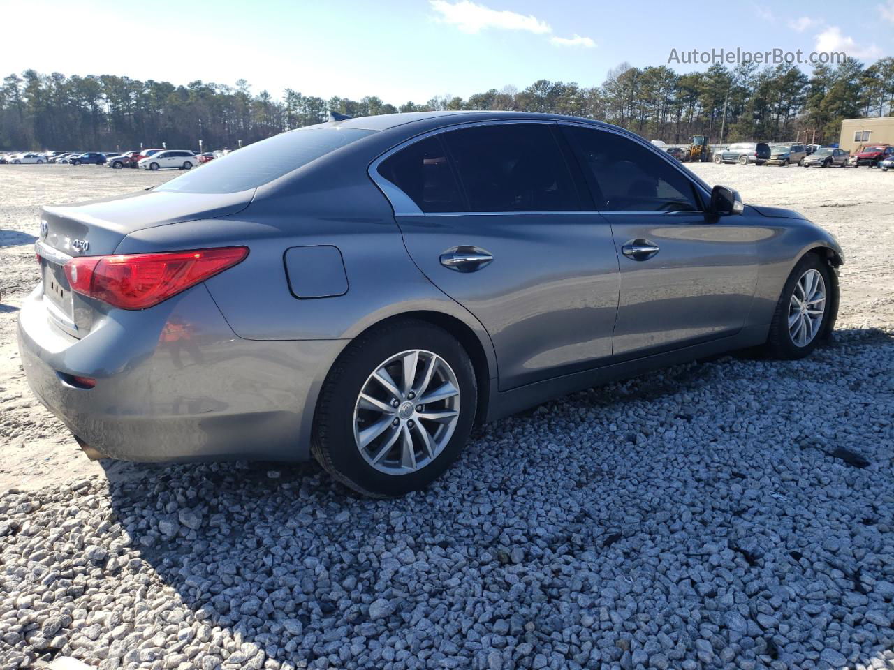 2015 Infiniti Q50 Base Gray vin: JN1BV7AP8FM345442