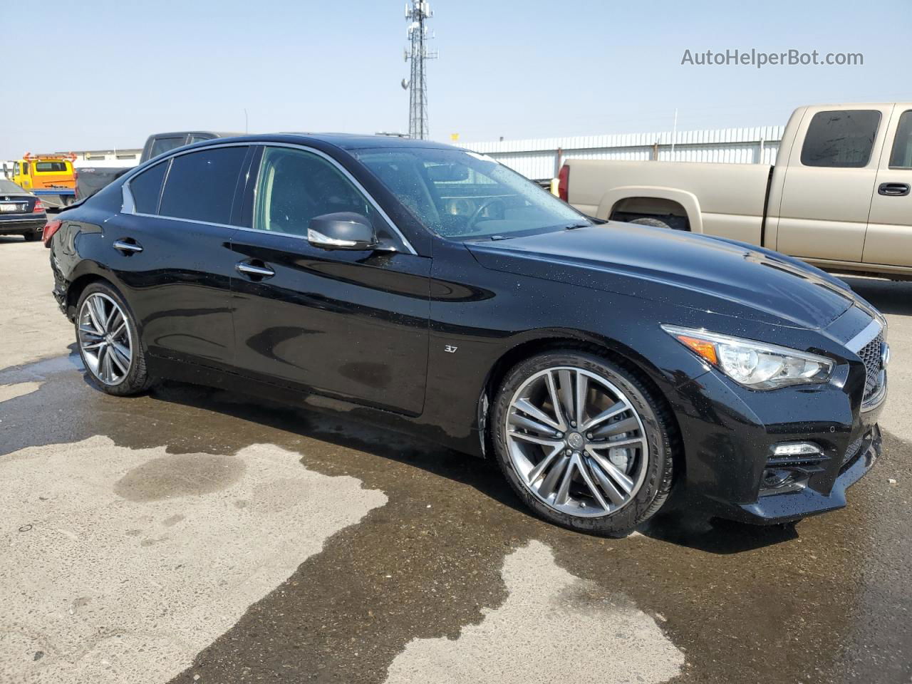 2015 Infiniti Q50 Base Black vin: JN1BV7AP8FM347224