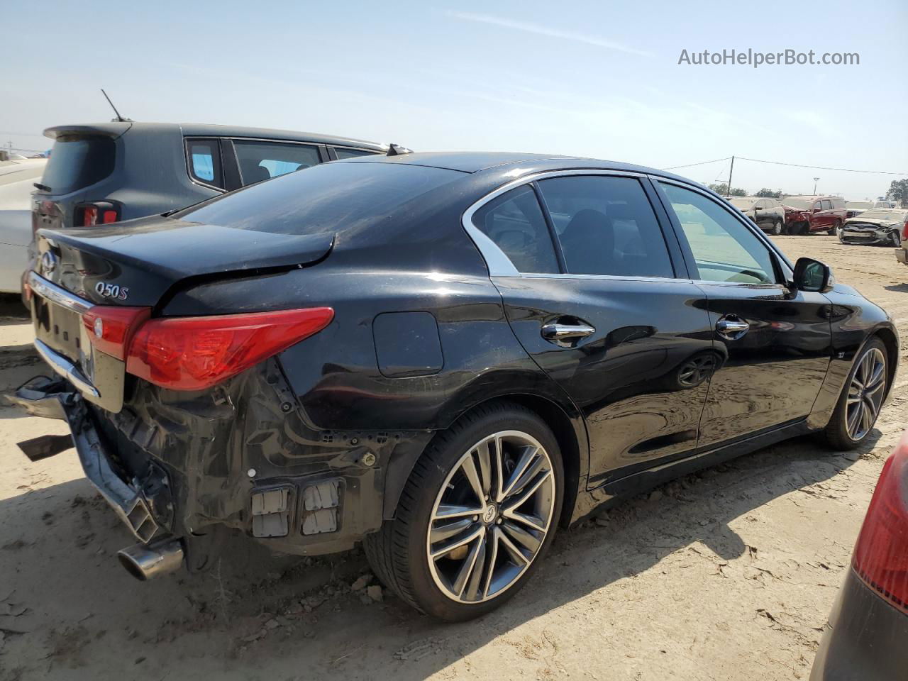 2015 Infiniti Q50 Base Black vin: JN1BV7AP8FM347224