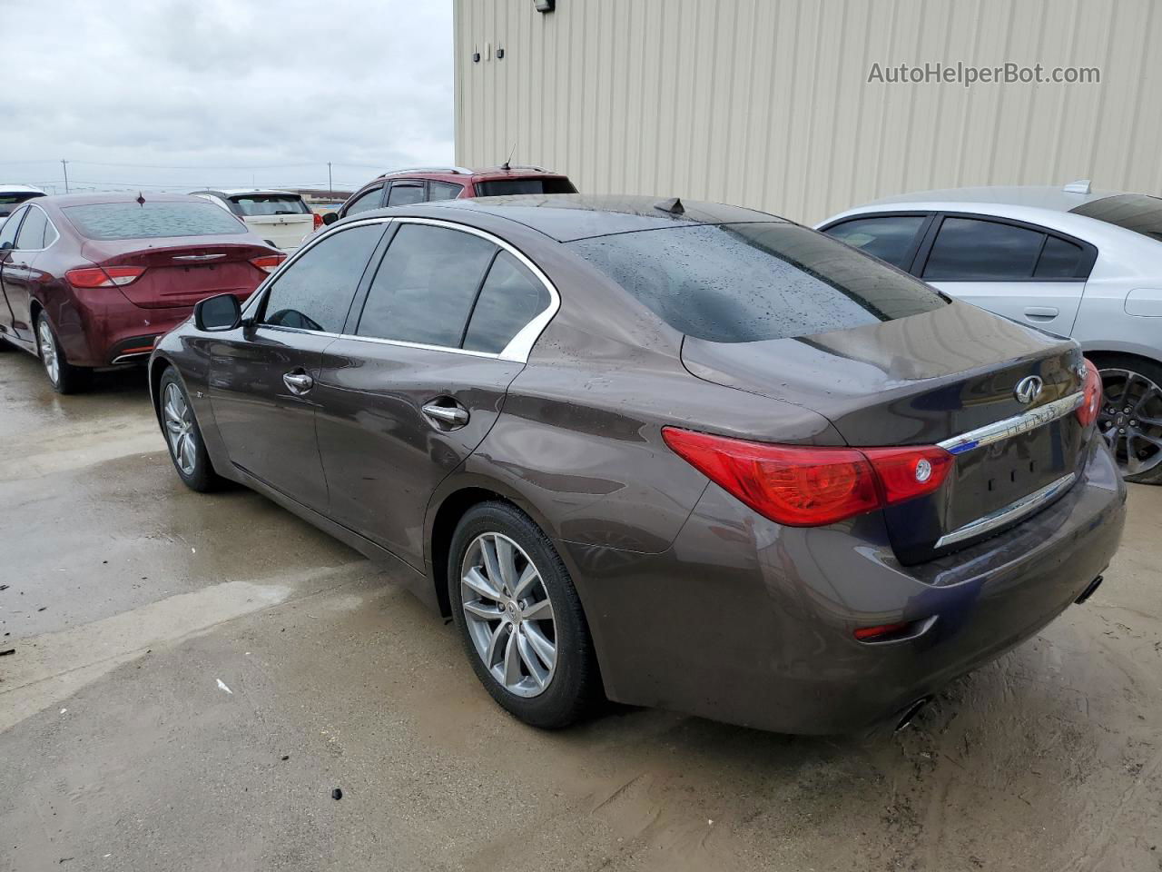 2015 Infiniti Q50 Base Brown vin: JN1BV7AP8FM348924