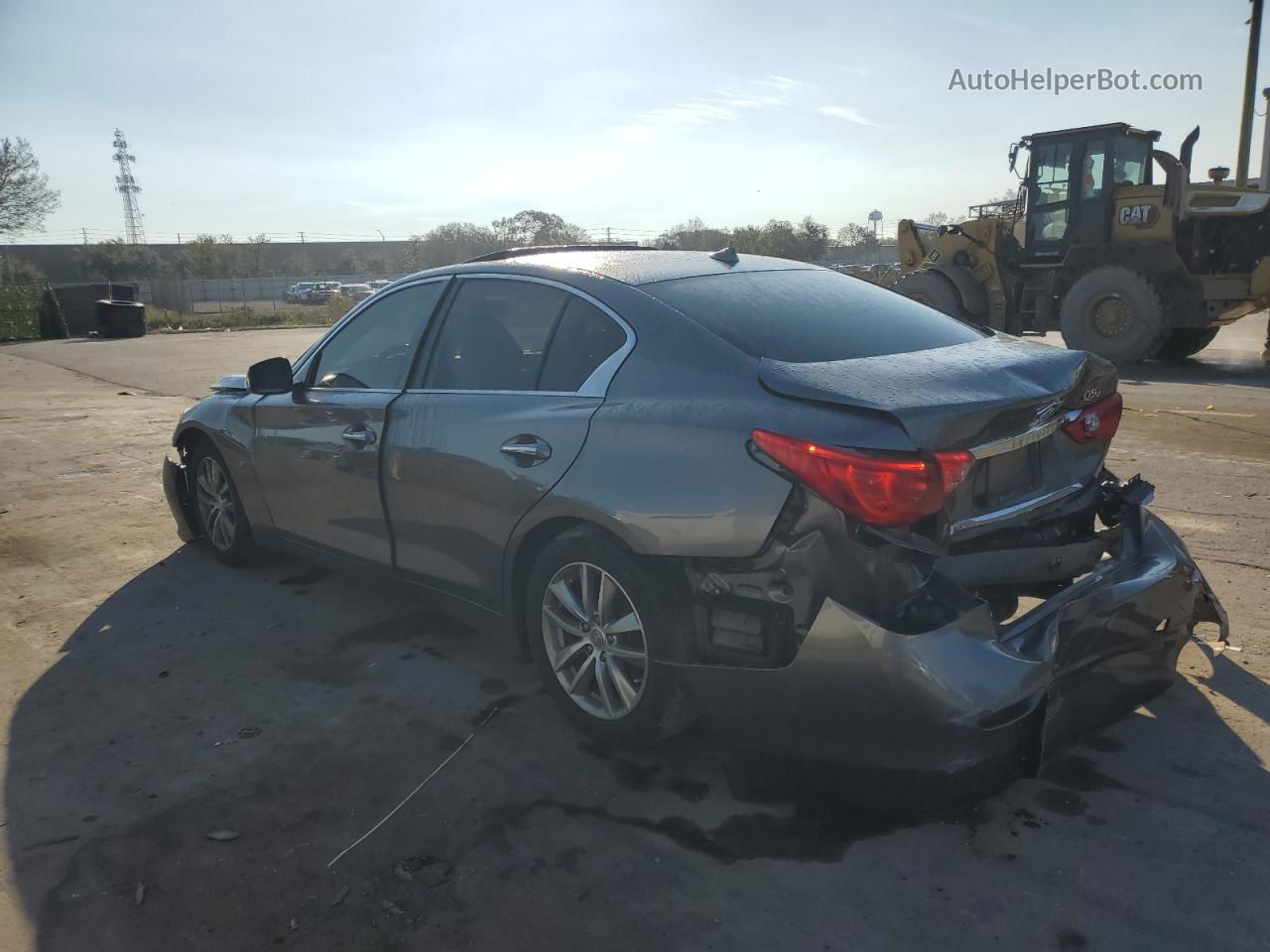 2015 Infiniti Q50 Base Gray vin: JN1BV7AP8FM349944