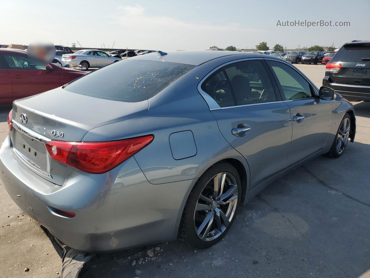 2015 Infiniti Q50 Base Серебряный vin: JN1BV7AP8FM354495