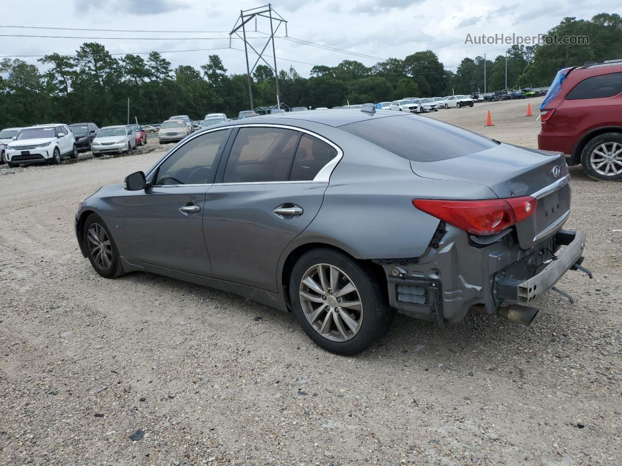 2015 Infiniti Q50 Base Gray vin: JN1BV7AP8FM354562