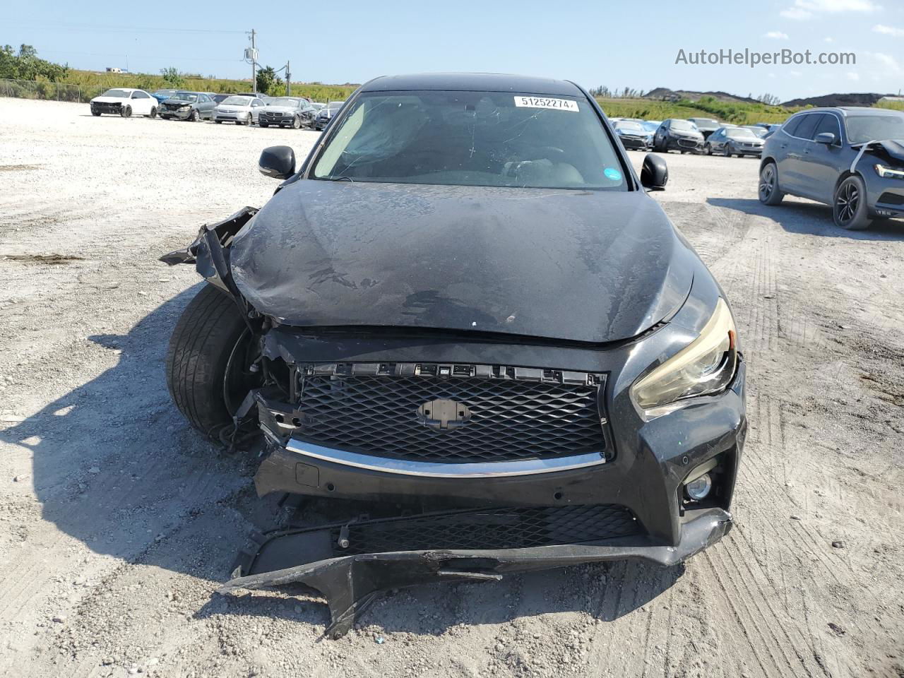 2014 Infiniti Q50 Base Black vin: JN1BV7AP9EM670809