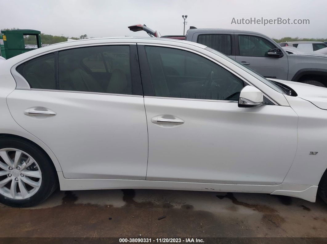 2014 Infiniti Q50 Premium White vin: JN1BV7AP9EM675041