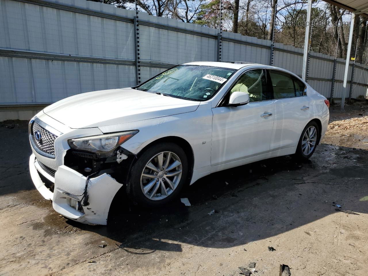 2014 Infiniti Q50 Base White vin: JN1BV7AP9EM677551