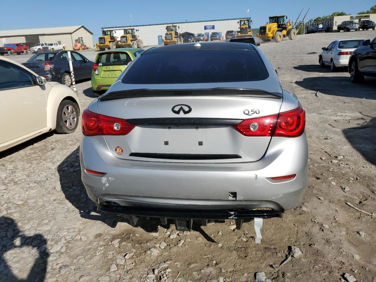 2014 Infiniti Q50 Base Серебряный vin: JN1BV7AP9EM678084