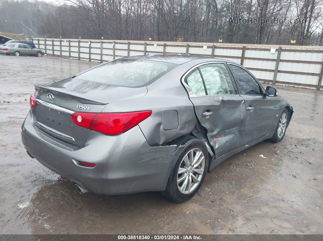 2014 Infiniti Q50   Silver vin: JN1BV7AP9EM681096