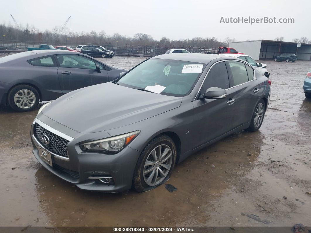 2014 Infiniti Q50   Silver vin: JN1BV7AP9EM681096