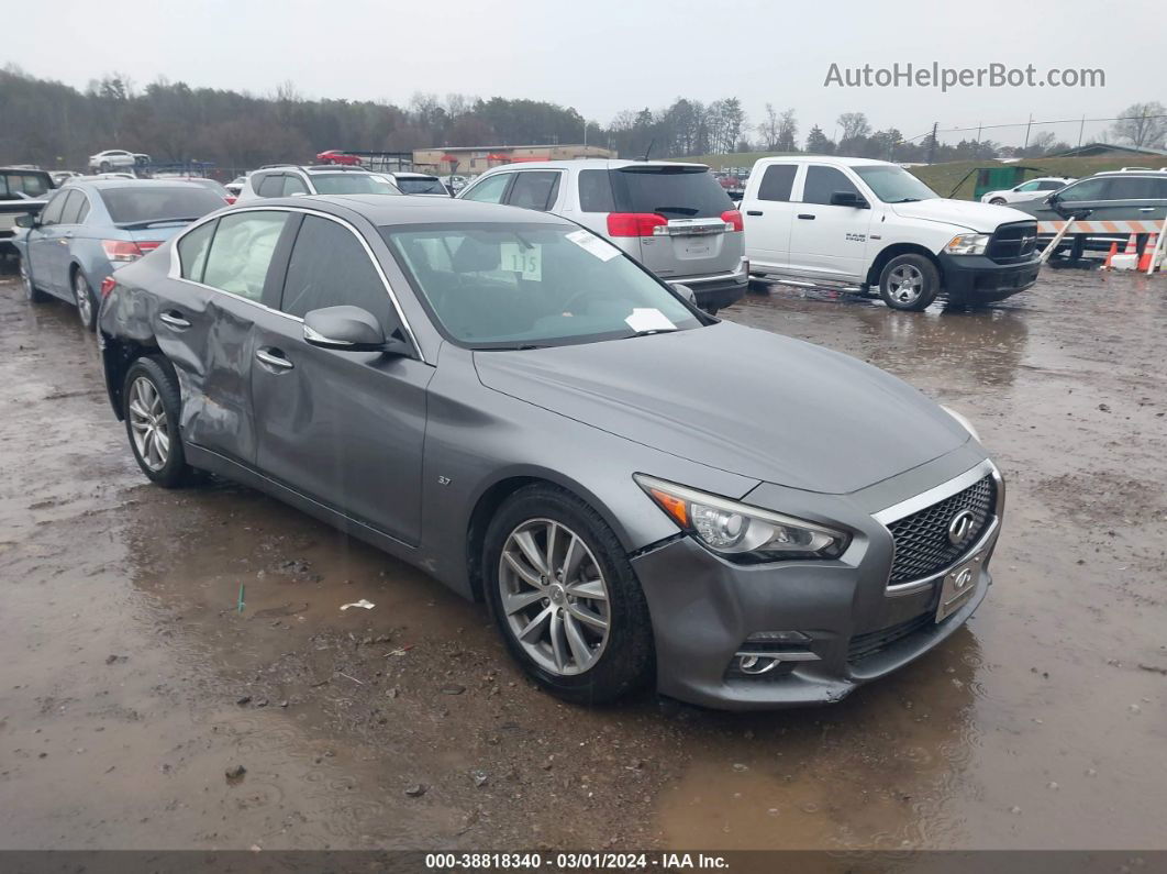 2014 Infiniti Q50   Silver vin: JN1BV7AP9EM681096