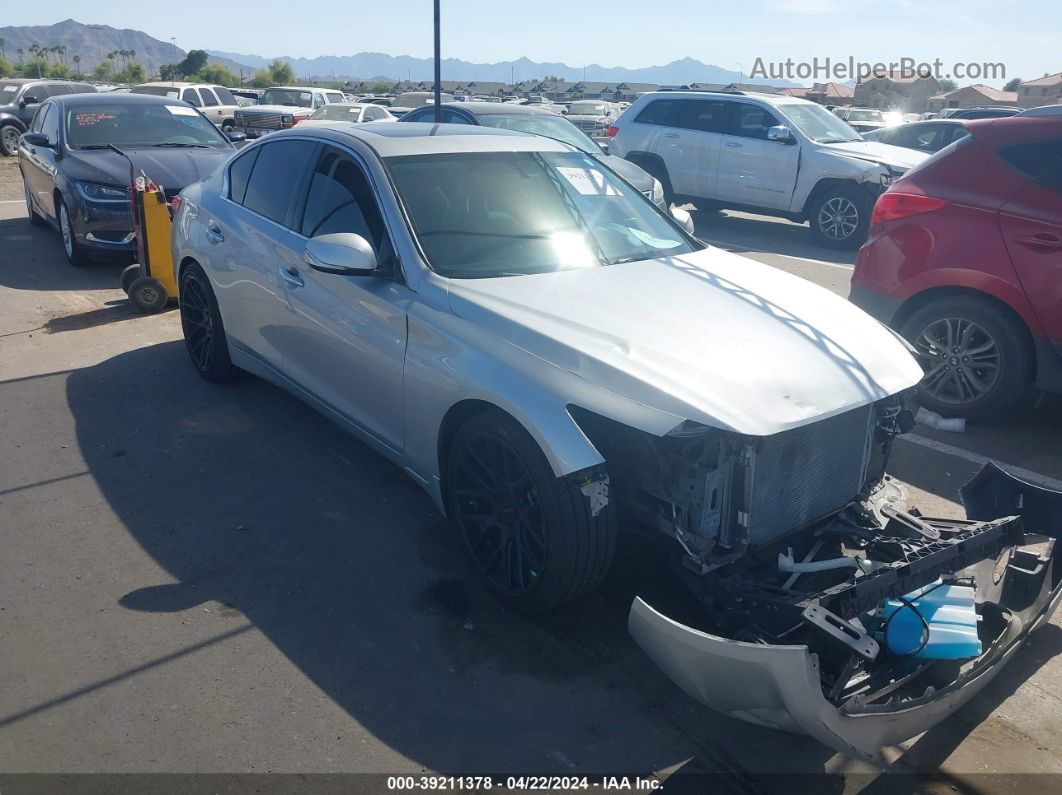 2014 Infiniti Q50 Premium Серый vin: JN1BV7AP9EM683480