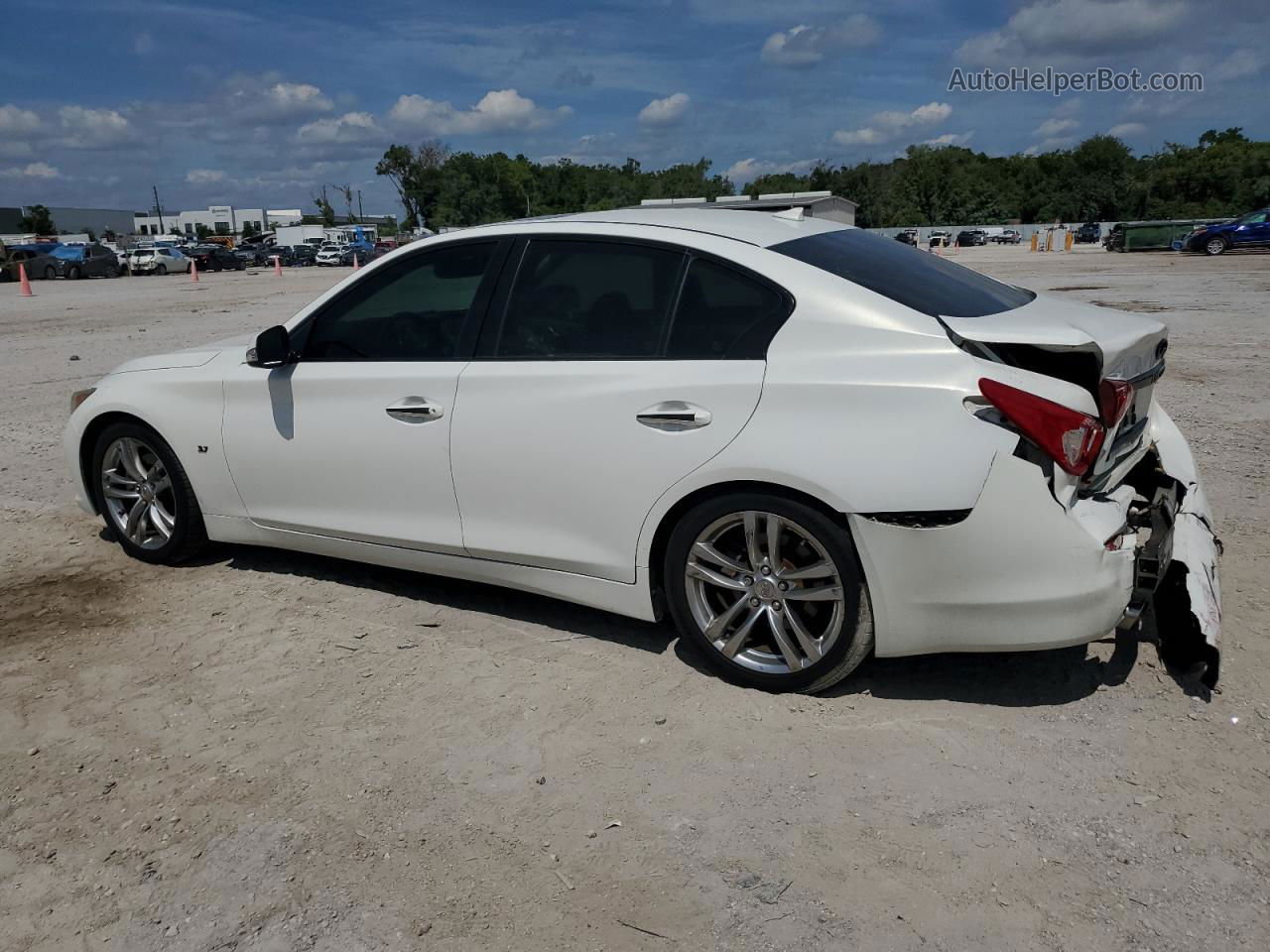 2014 Infiniti Q50 Base White vin: JN1BV7AP9EM684726