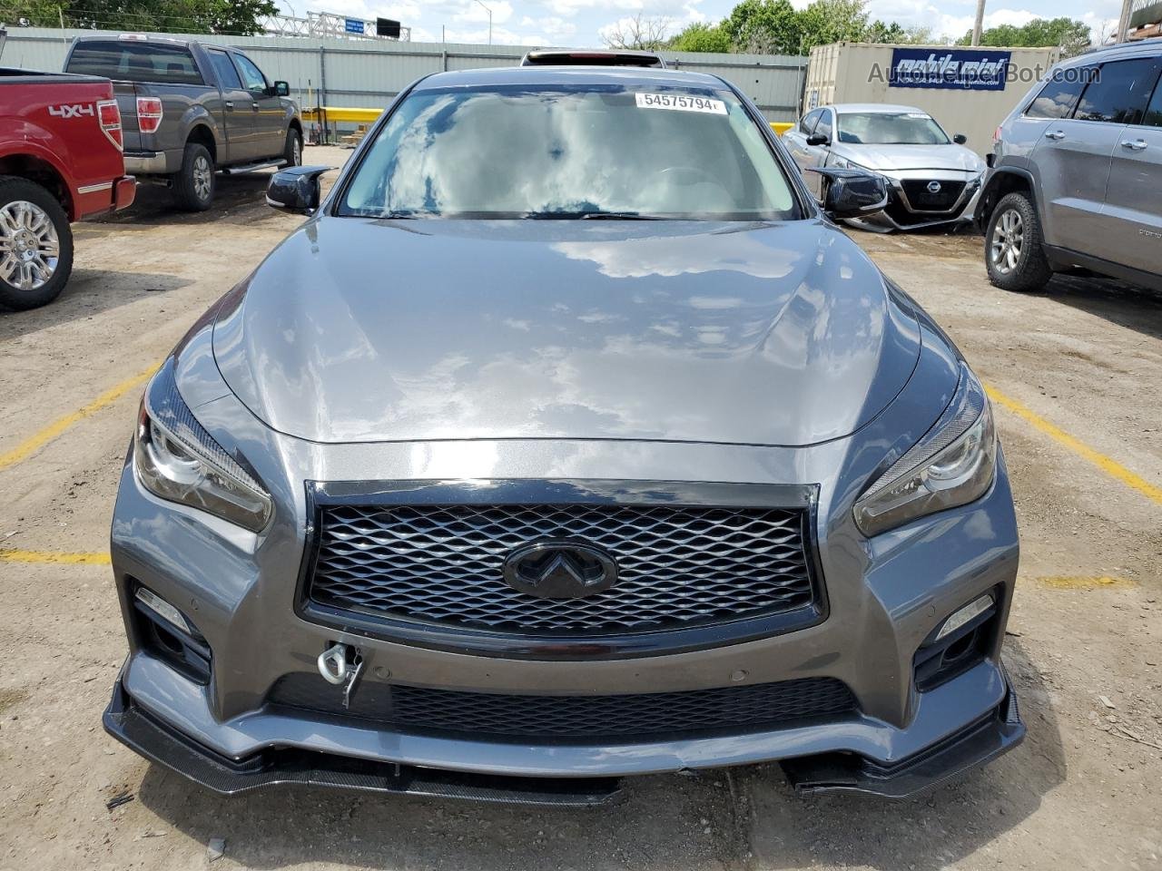 2014 Infiniti Q50 Base Silver vin: JN1BV7AP9EM685021