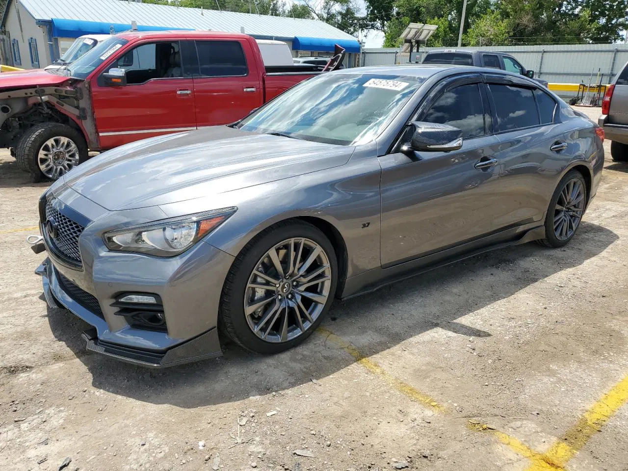 2014 Infiniti Q50 Base Silver vin: JN1BV7AP9EM685021