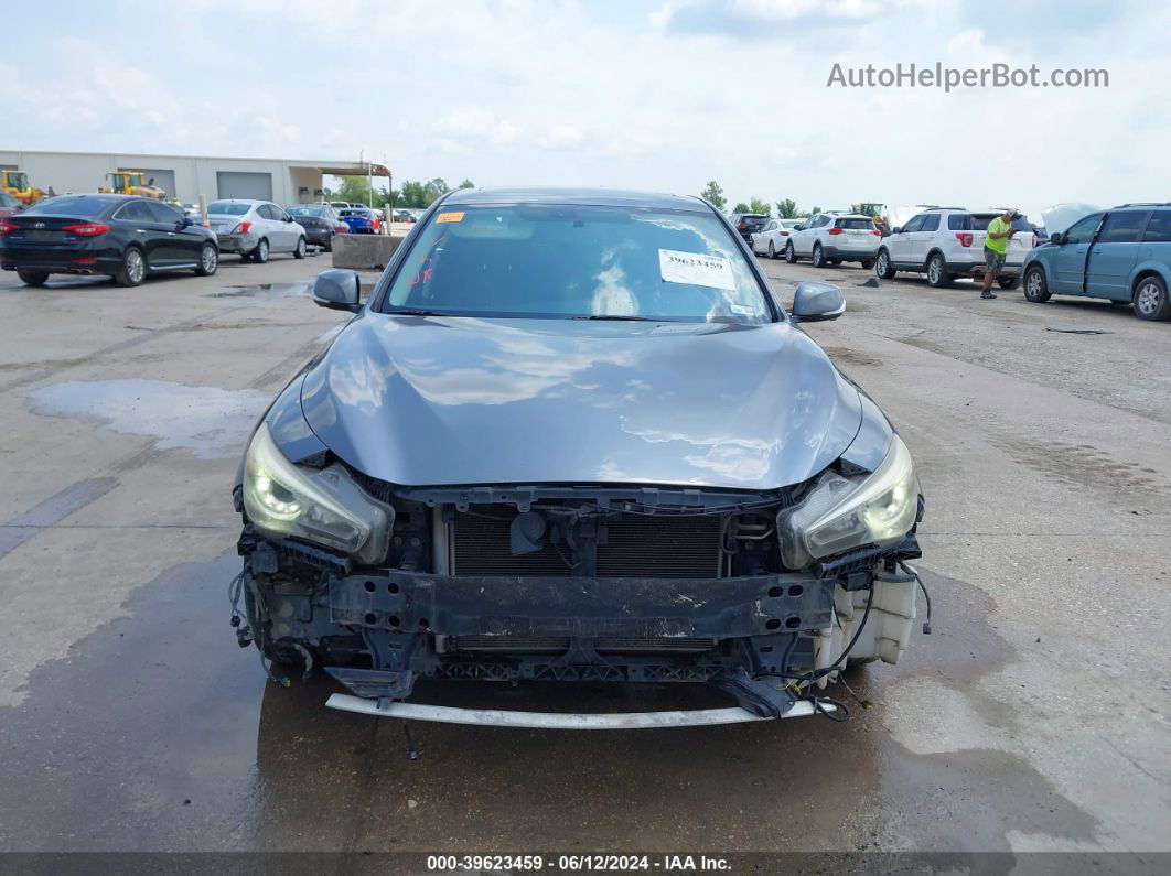 2014 Infiniti Q50 Sport Gray vin: JN1BV7AP9EM685813