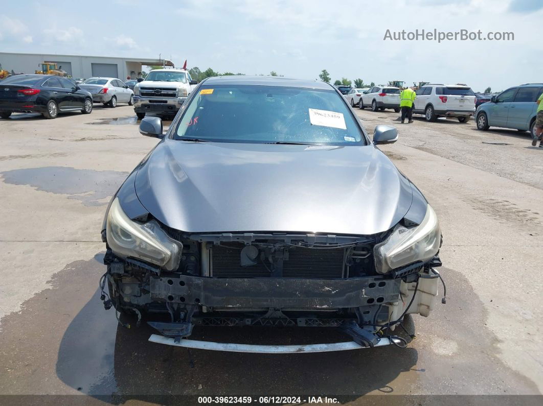 2014 Infiniti Q50 Sport Gray vin: JN1BV7AP9EM685813