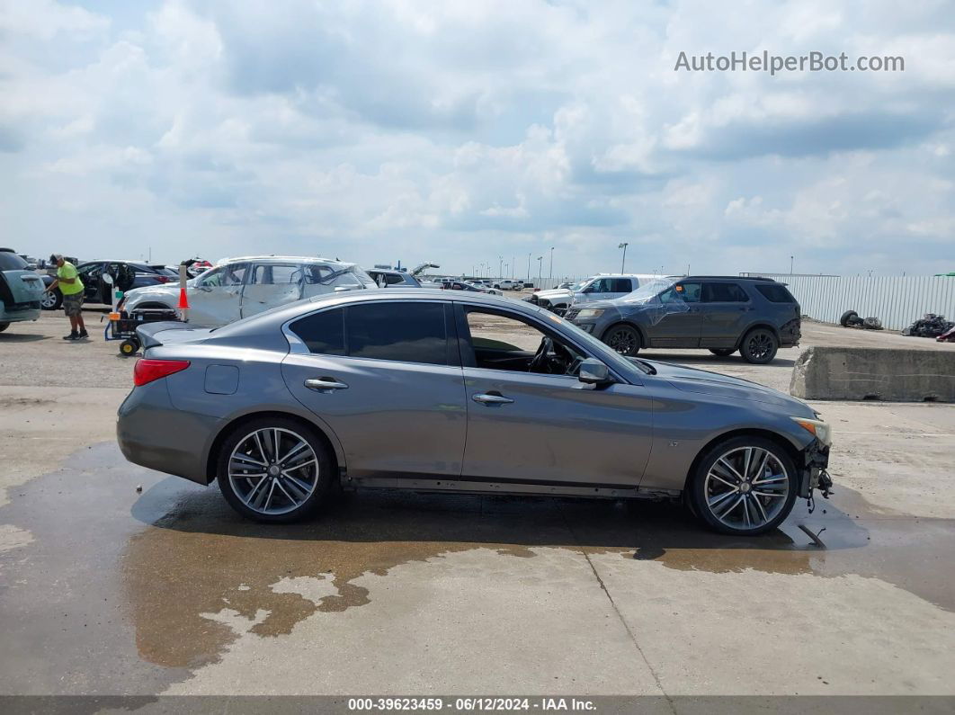 2014 Infiniti Q50 Sport Gray vin: JN1BV7AP9EM685813