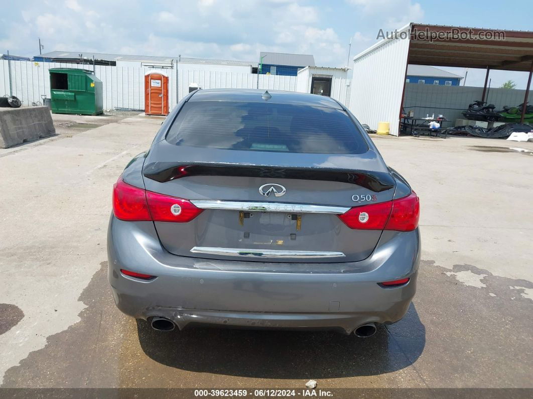 2014 Infiniti Q50 Sport Gray vin: JN1BV7AP9EM685813