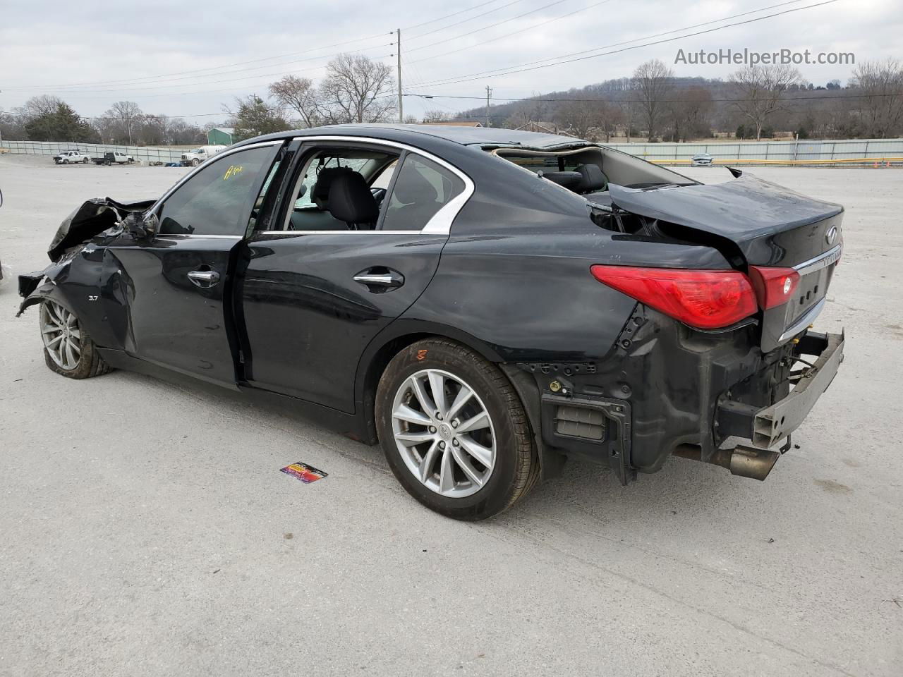 2014 Infiniti Q50 Base Black vin: JN1BV7AP9EM692485