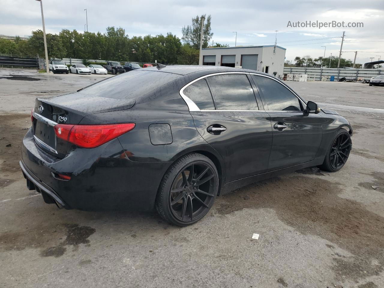 2015 Infiniti Q50 Base Черный vin: JN1BV7AP9FM332991