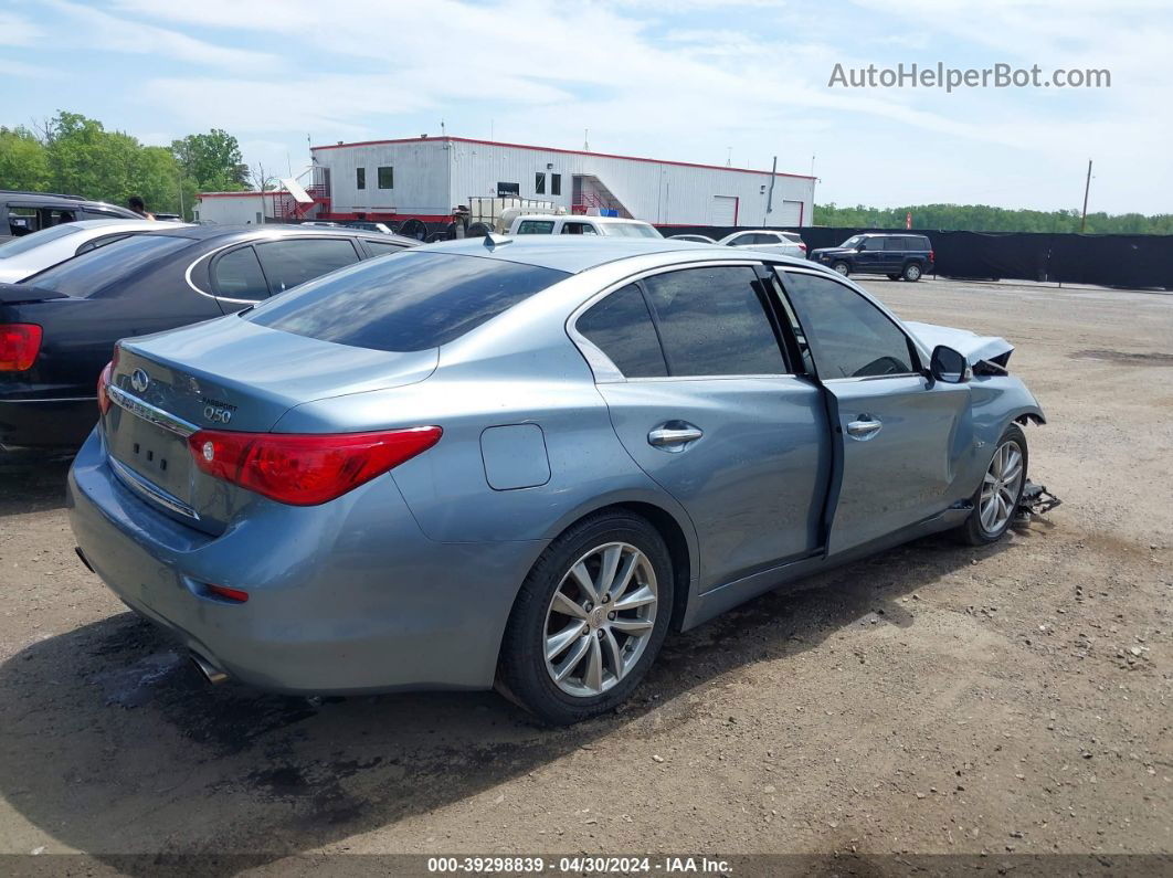 2015 Infiniti Q50 Premium/sport Light Blue vin: JN1BV7AP9FM334031