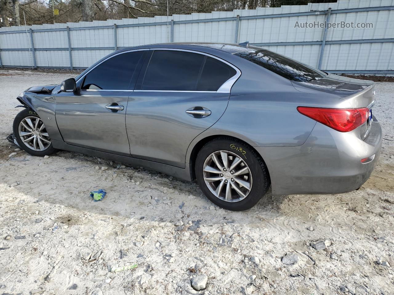 2015 Infiniti Q50 Base Gray vin: JN1BV7AP9FM334336