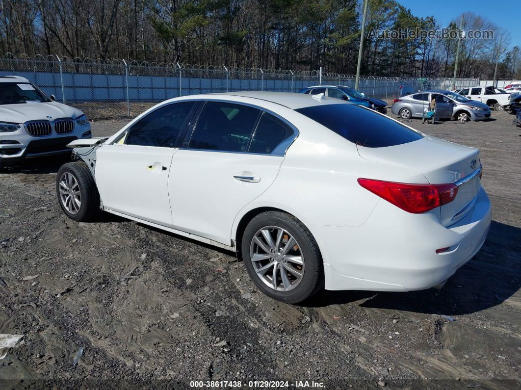 2015 Infiniti Q50 Premium Белый vin: JN1BV7AP9FM338287