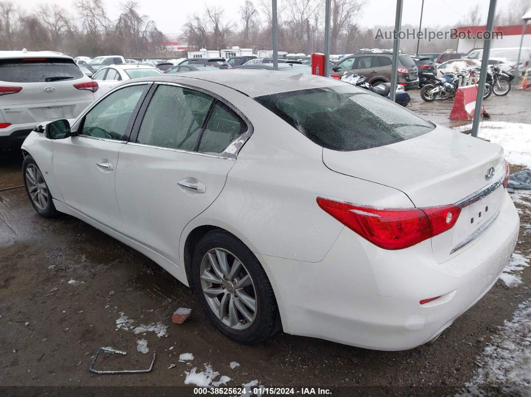 2015 Infiniti Q50 Premium White vin: JN1BV7AP9FM345918