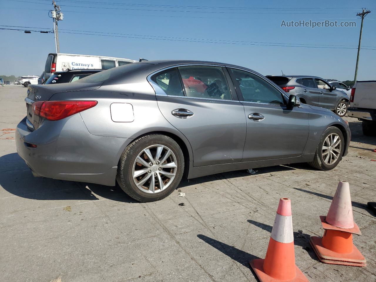 2015 Infiniti Q50 Base Gray vin: JN1BV7AP9FM356563