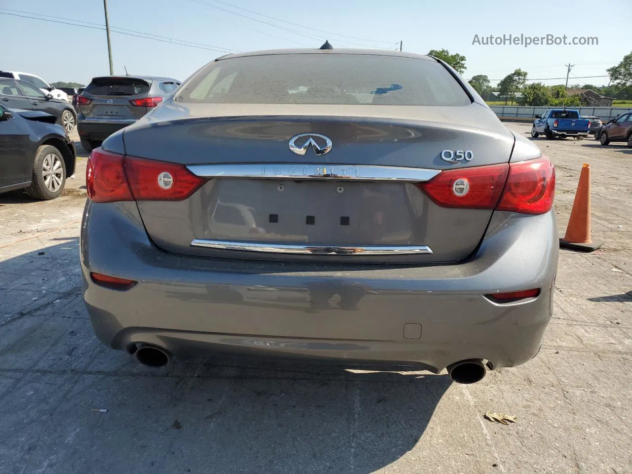 2015 Infiniti Q50 Base Gray vin: JN1BV7AP9FM356563