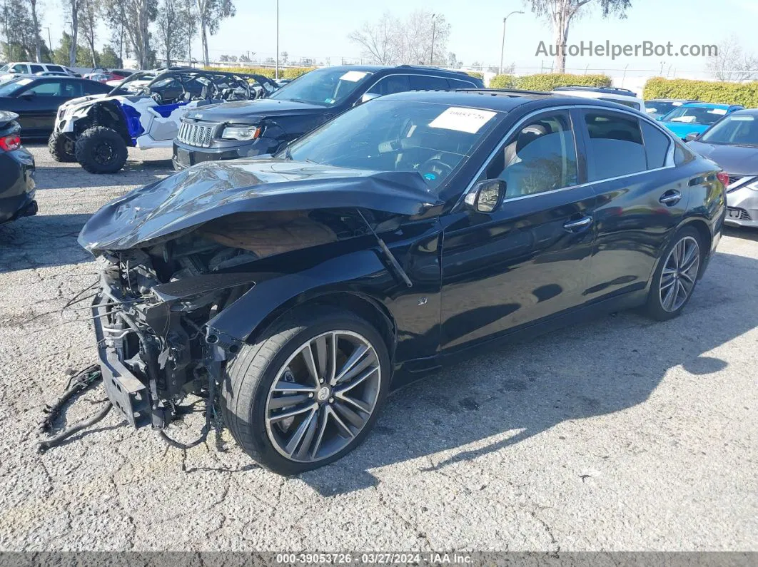 2014 Infiniti Q50 Sport Black vin: JN1BV7APXEM676750