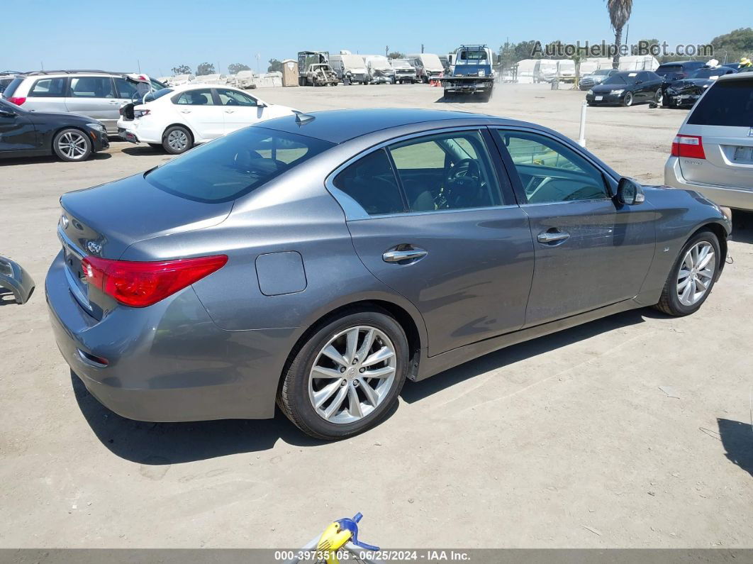 2014 Infiniti Q50 Premium Серый vin: JN1BV7APXEM678000