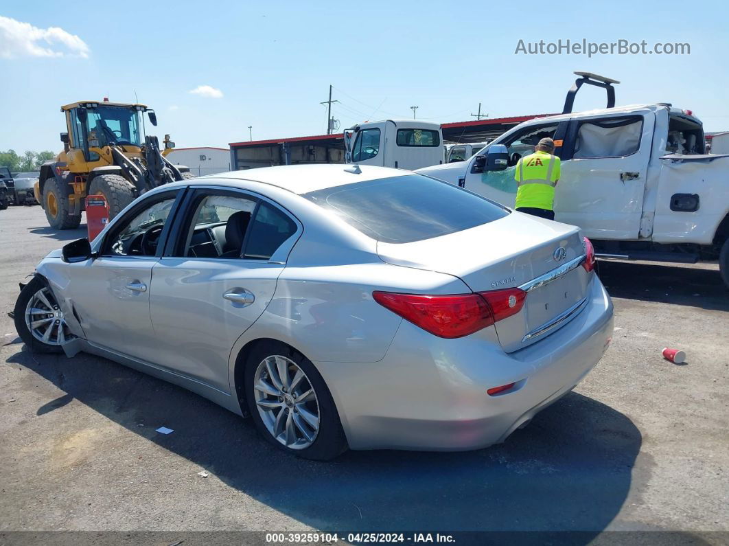 2014 Infiniti Q50 Premium Silver vin: JN1BV7APXEM678501