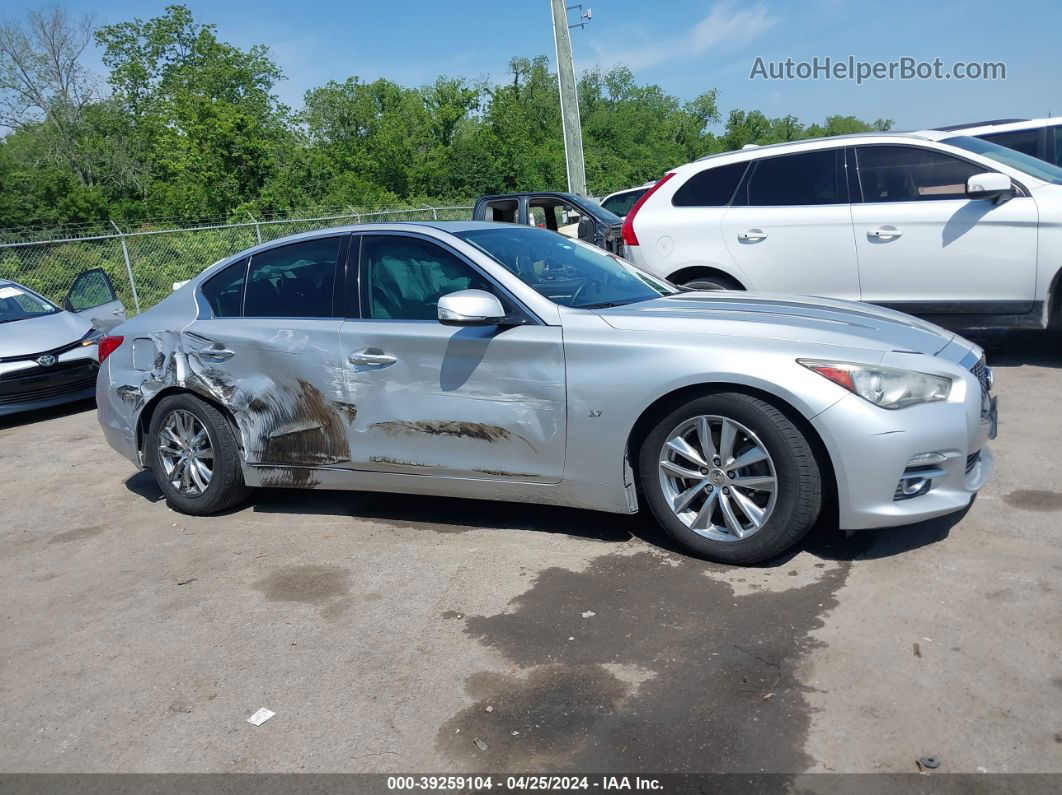 2014 Infiniti Q50 Premium Silver vin: JN1BV7APXEM678501