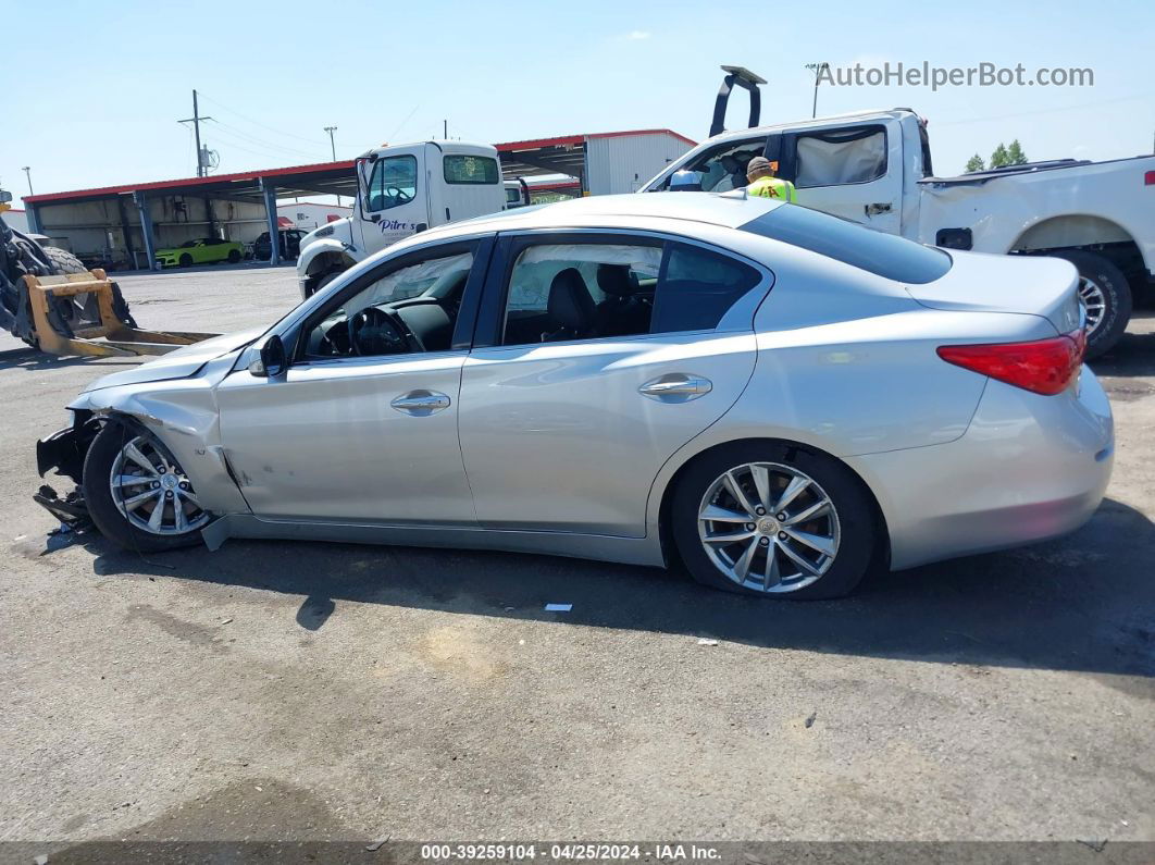 2014 Infiniti Q50 Premium Silver vin: JN1BV7APXEM678501