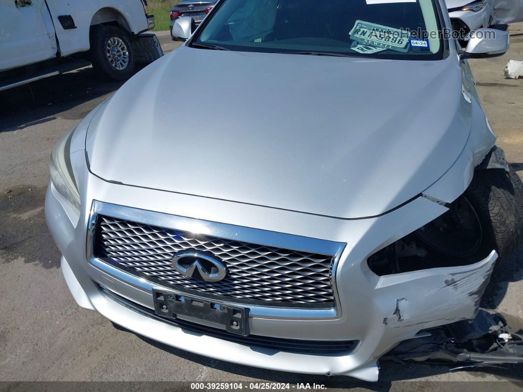 2014 Infiniti Q50 Premium Silver vin: JN1BV7APXEM678501