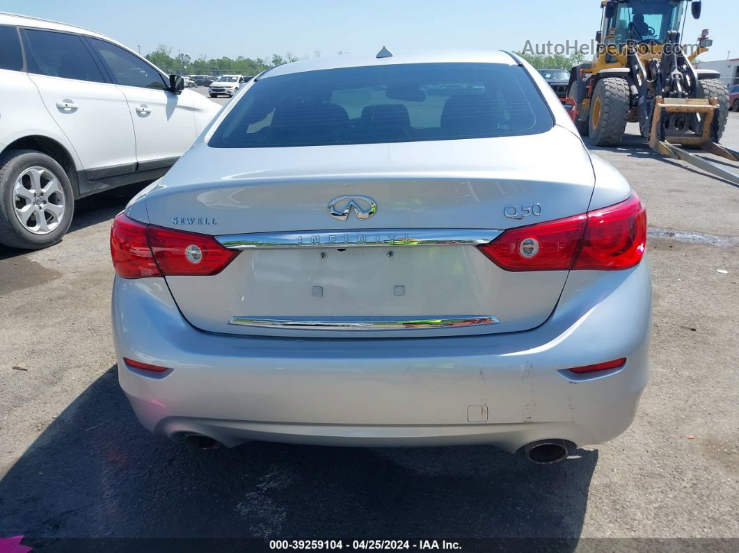 2014 Infiniti Q50 Premium Silver vin: JN1BV7APXEM678501