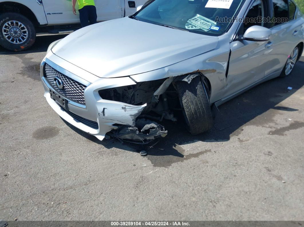 2014 Infiniti Q50 Premium Silver vin: JN1BV7APXEM678501