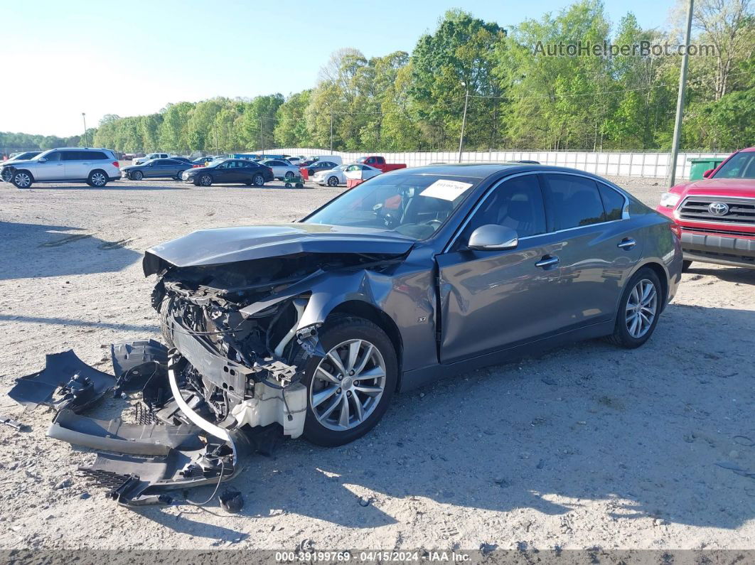 2014 Infiniti Q50 Premium Gray vin: JN1BV7APXEM680250