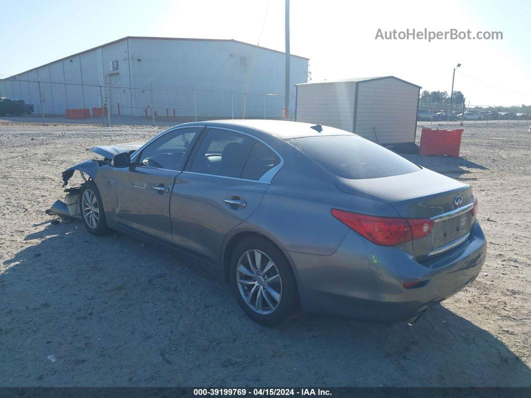 2014 Infiniti Q50 Premium Gray vin: JN1BV7APXEM680250