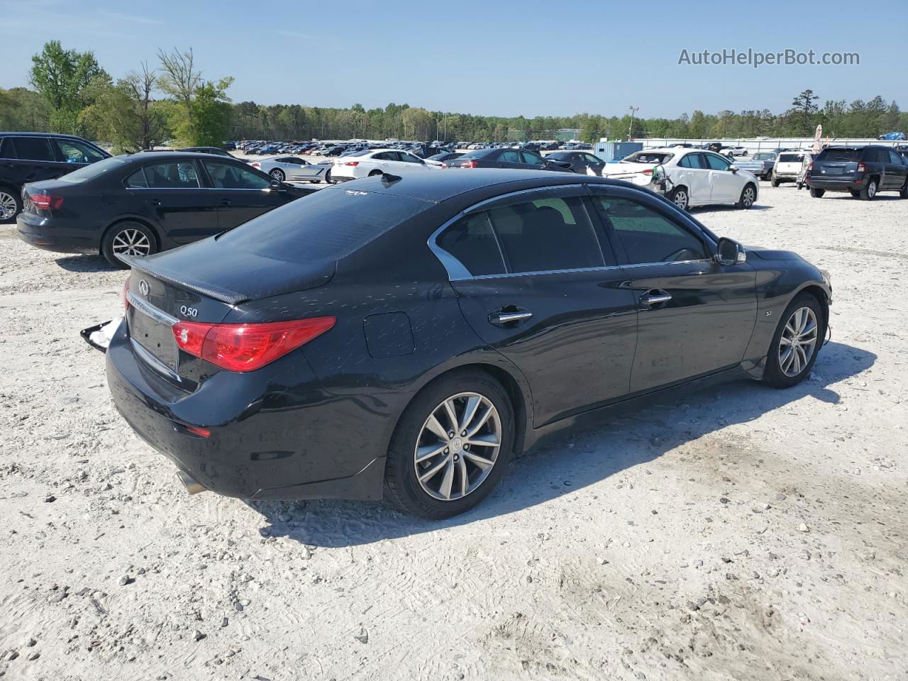 2014 Infiniti Q50 Base Black vin: JN1BV7APXEM682127