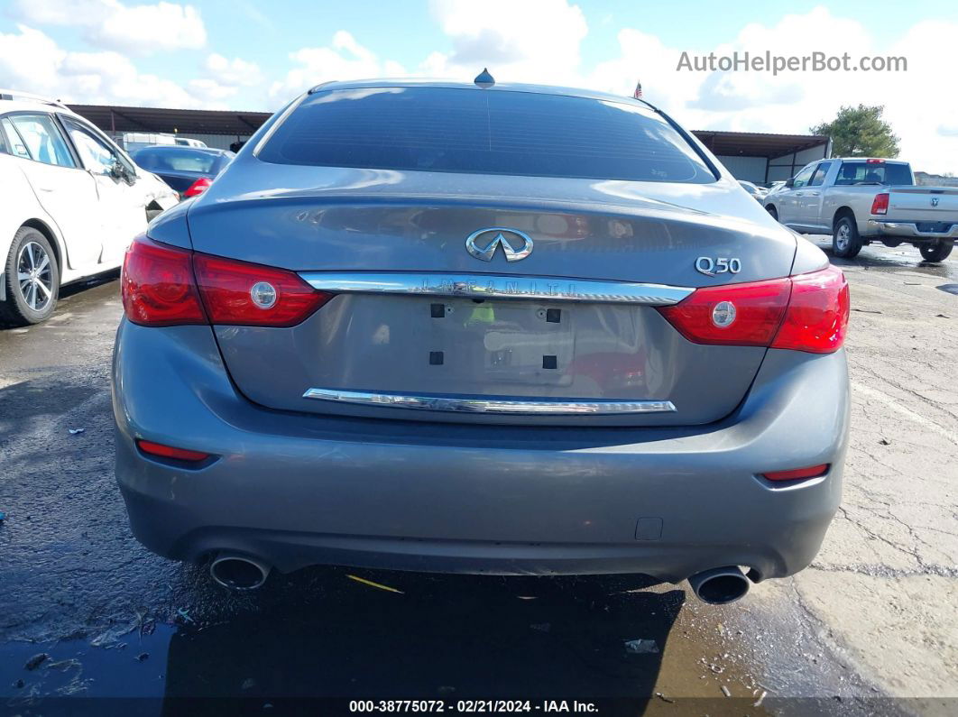 2014 Infiniti Q50 Premium Gray vin: JN1BV7APXEM684122