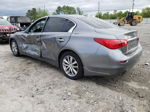 2014 Infiniti Q50 Base Gray vin: JN1BV7APXEM686890