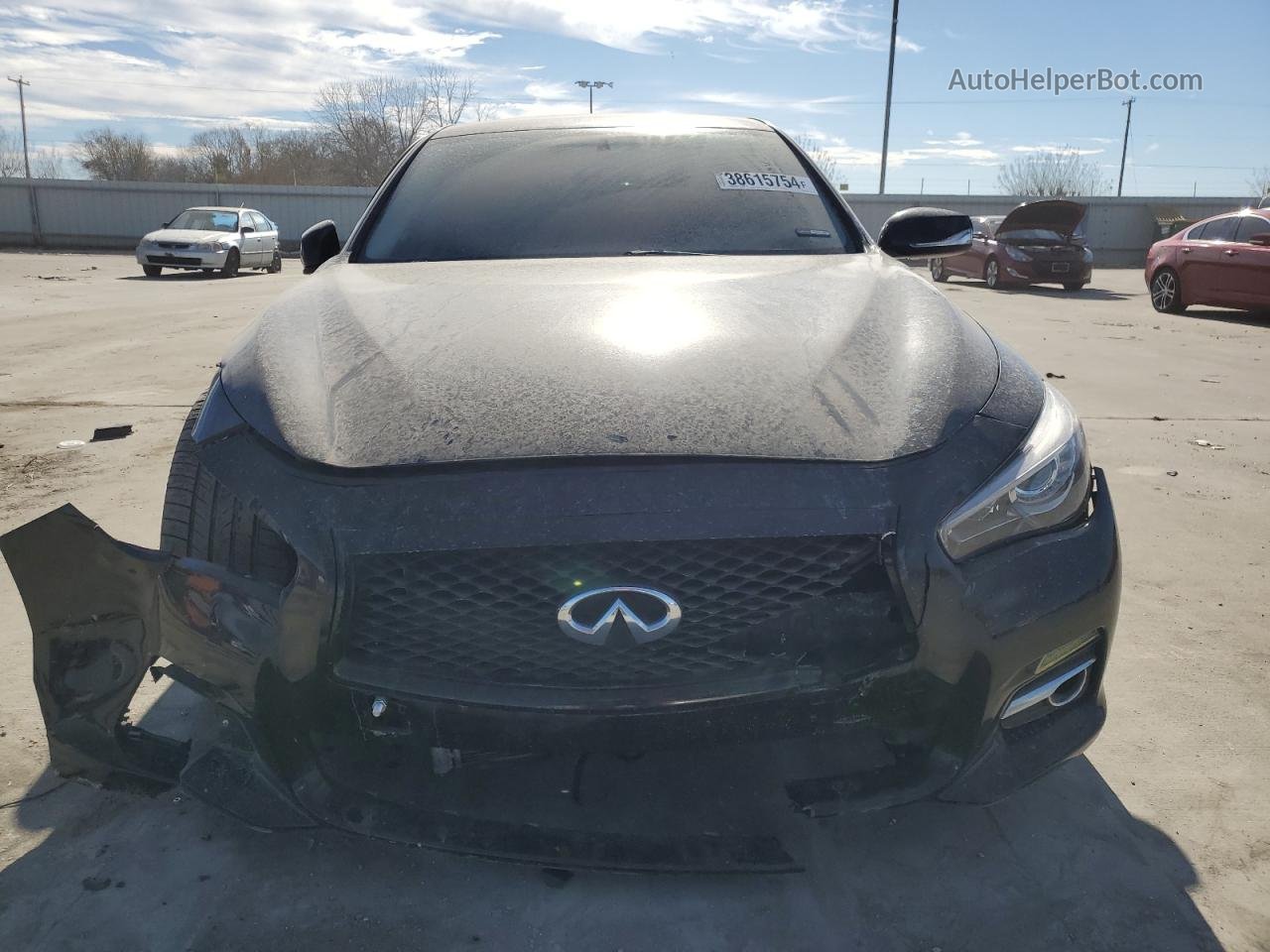 2014 Infiniti Q50 Base Black vin: JN1BV7APXEM687991