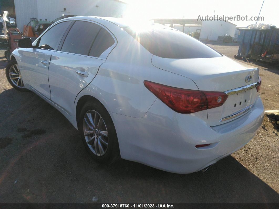 2014 Infiniti Q50   White vin: JN1BV7APXEM693158