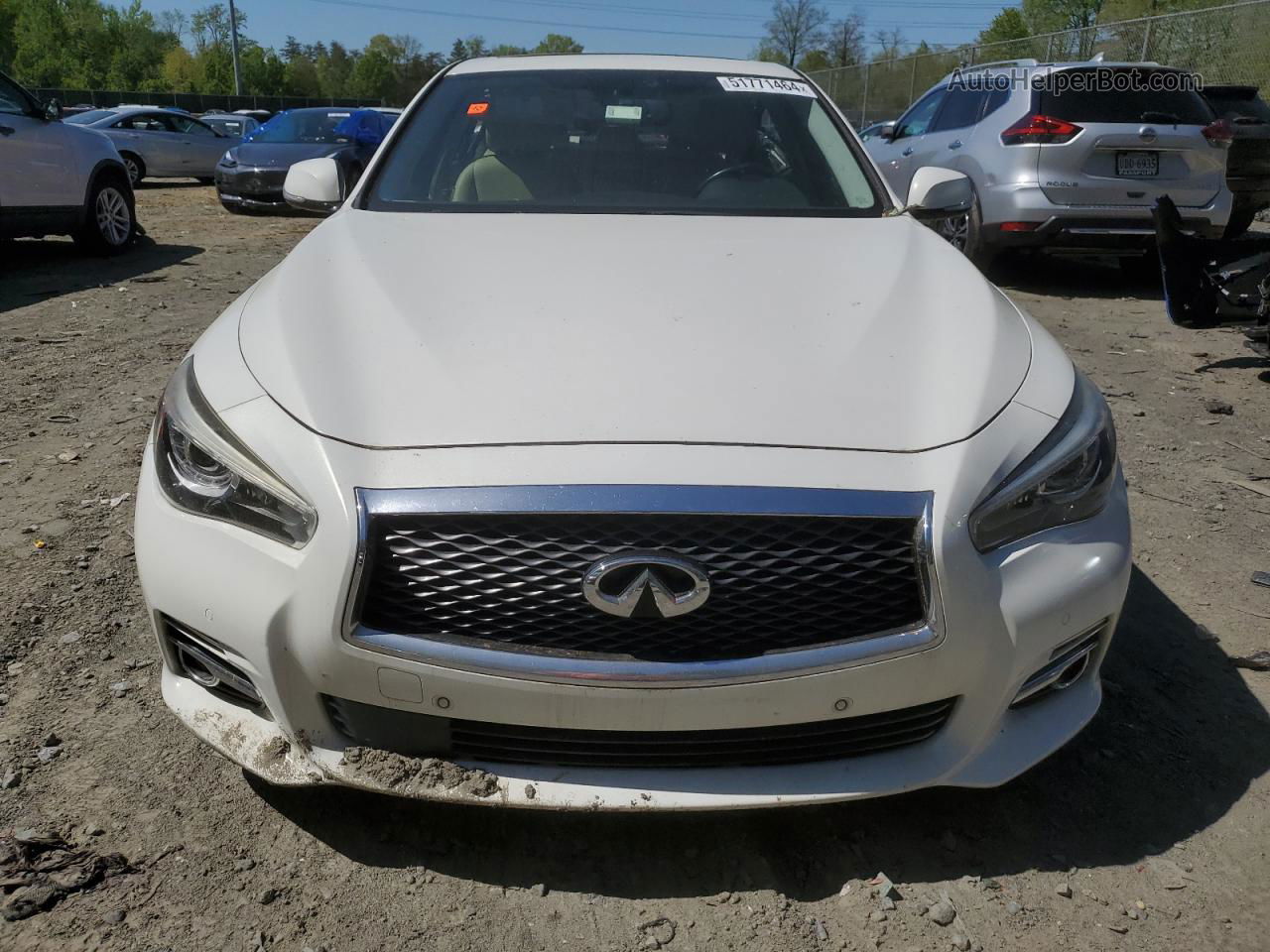 2015 Infiniti Q50 Base White vin: JN1BV7APXFM331803