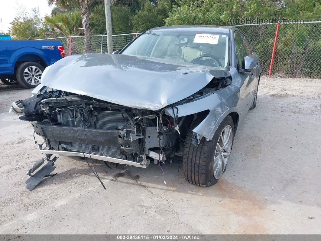 2015 Infiniti Q50 Premium/sport Light Blue vin: JN1BV7APXFM334314