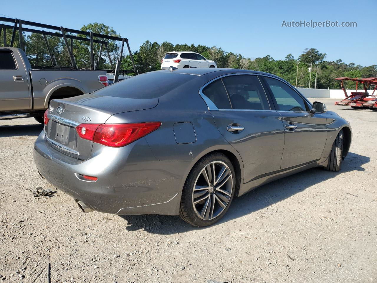 2015 Infiniti Q50 Base Gray vin: JN1BV7APXFM338721