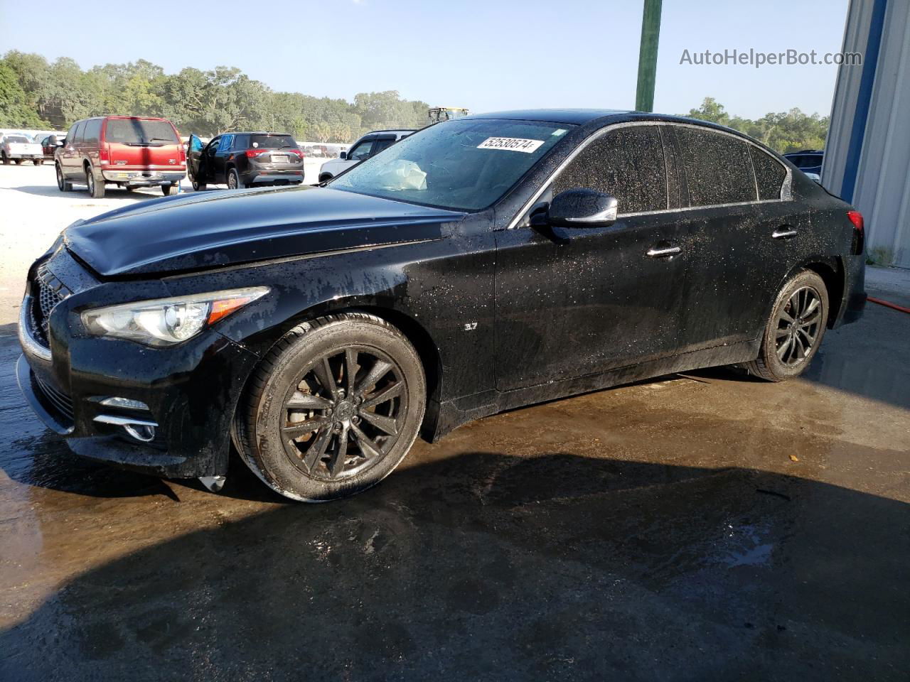 2015 Infiniti Q50 Base Черный vin: JN1BV7APXFM340226