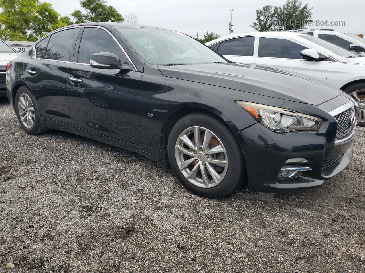 2015 Infiniti Q50 Base Black vin: JN1BV7APXFM340386